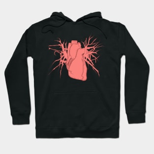 Pink Anatomic Heart Hoodie